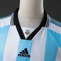 Camisa Argentina I 1998 Retrô Manga Longa, foto 4