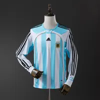 Camisa Argentina I 2006 Retrô Manga Longa, foto 1