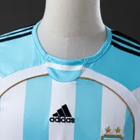 Camisa Argentina I 2006 Retrô Manga Longa, foto 4