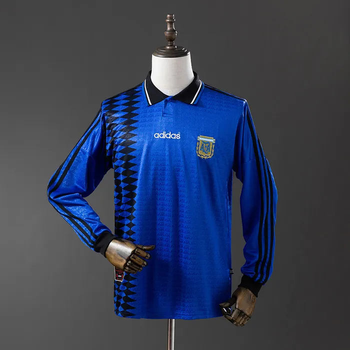 Camisa Argentina II 1994 Retrô Manga Longa, foto 1