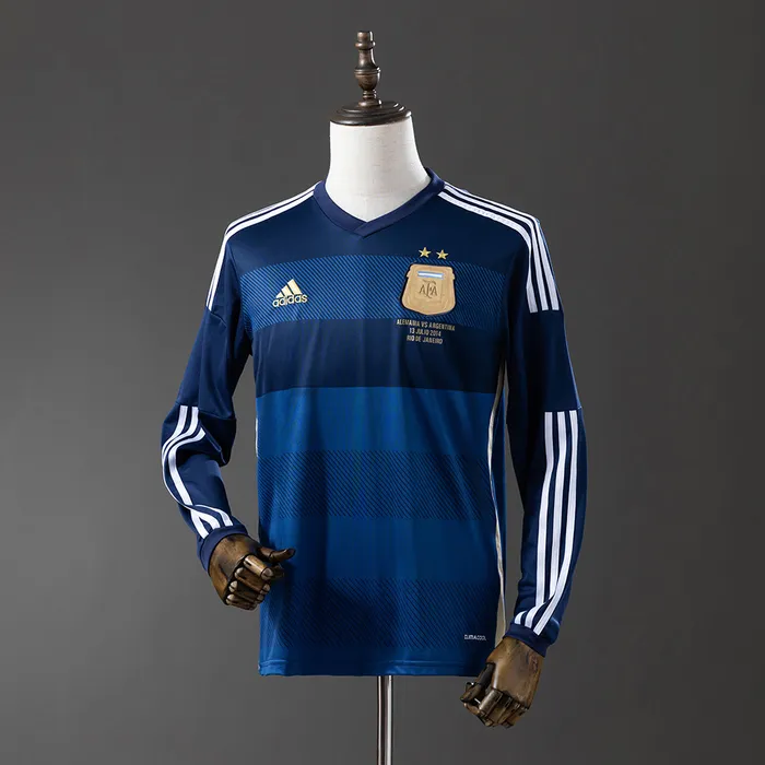 Camisa Argentina II 2014 Retrô Manga Longa, foto 1