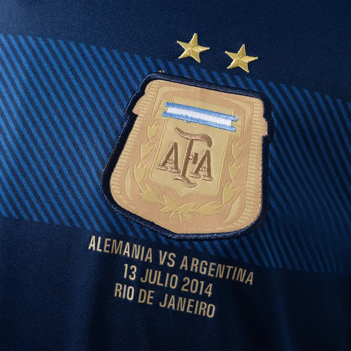 Camisa Argentina II 2014 Retrô Manga Longa, foto 2