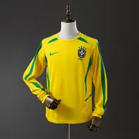 Camisa Brasil I 2002/03 Retrô Manga Longa, foto 1