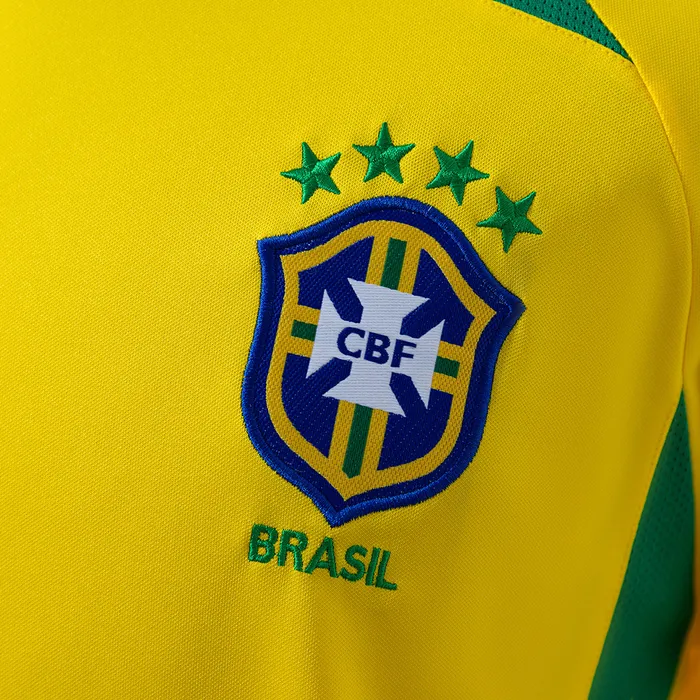 Camisa Brasil I 2002/03 Retrô Manga Longa, foto 2