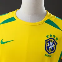 Camisa Brasil I 2002/03 Retrô Manga Longa, foto 4