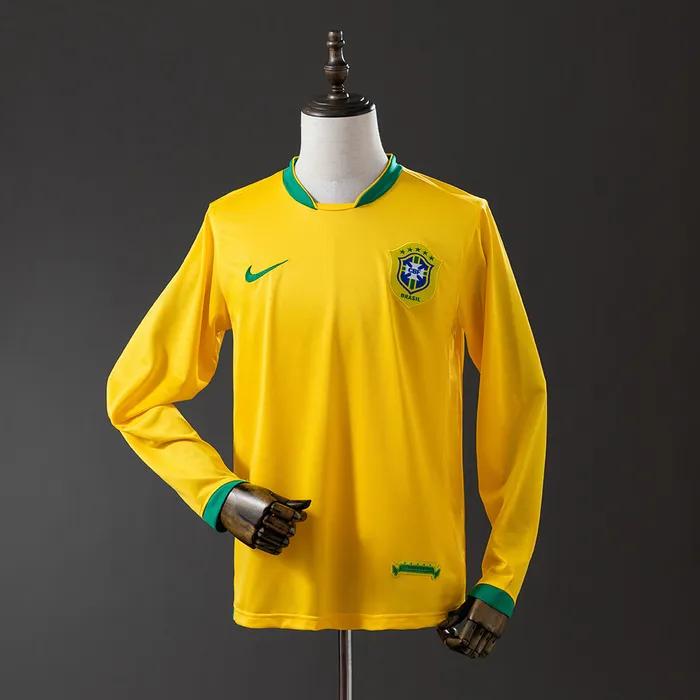 Camisa Brasil I 2006 Retrô Manga Longa, foto 1