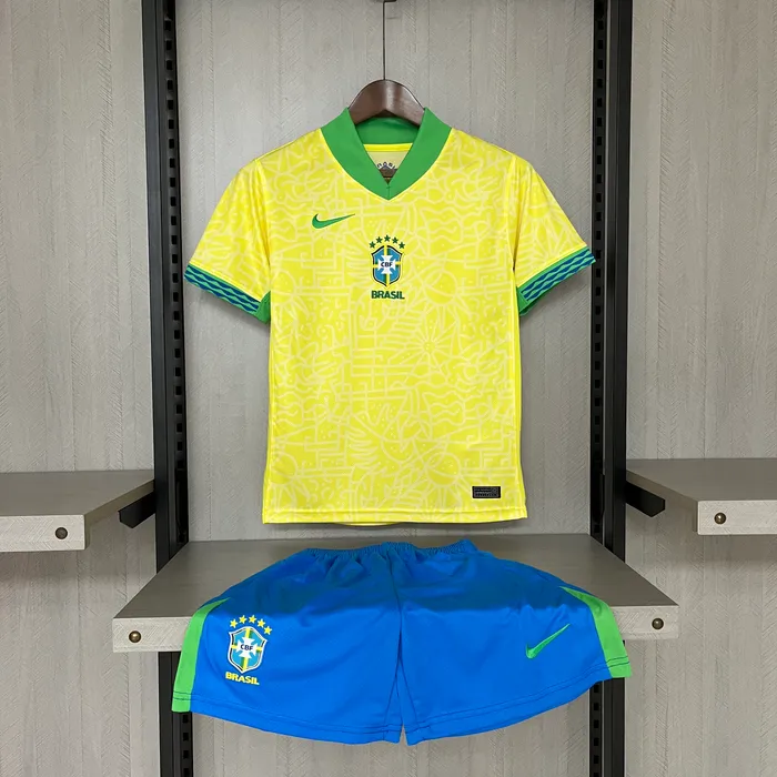 Camisa Brasil II Kit E 2024/25 Infantil, foto 1