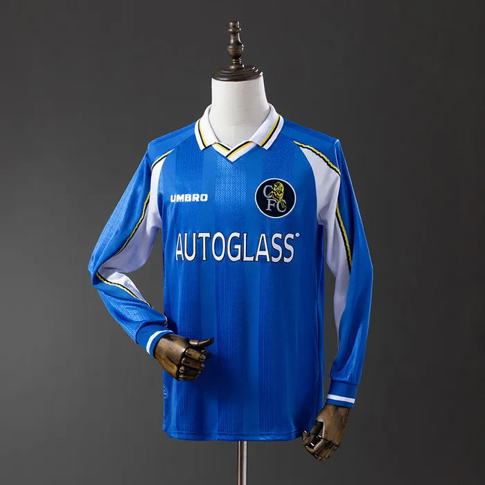 Camisa Chelsea I 1997/99 Retrô Manga Longa, foto 1