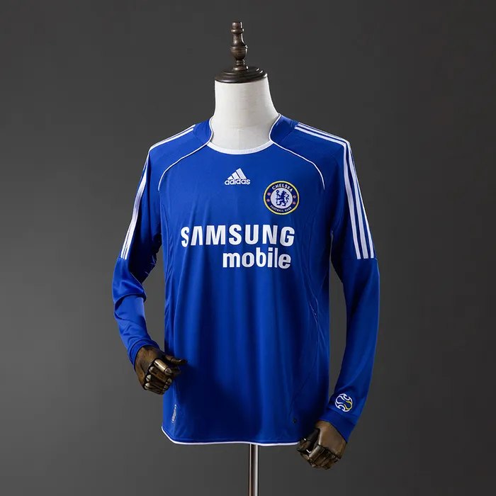 Camisa Chelsea I 2006/07 Retrô Manga Longa, foto 1