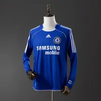 Camisa Chelsea I 2006/07 Retrô Manga Longa, foto 1