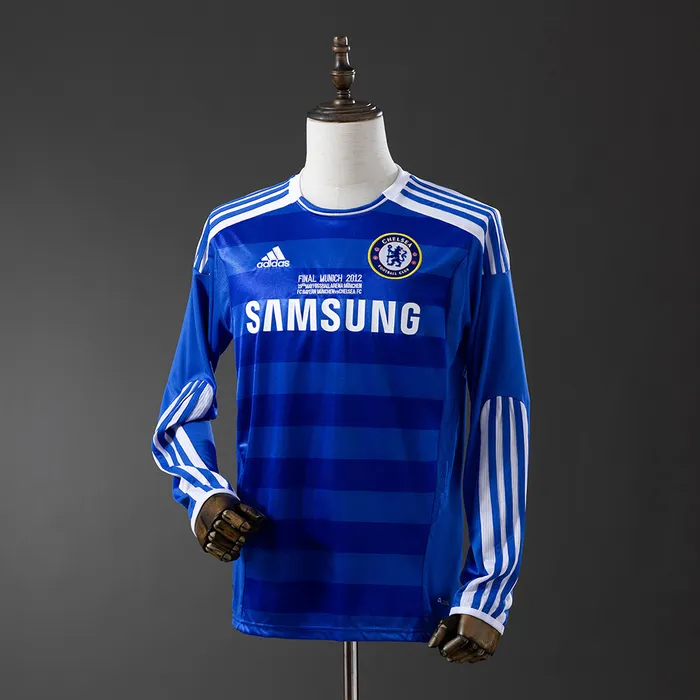 Camisa Chelsea I Final Champions 2012 Retrô Manga Longa, foto 1
