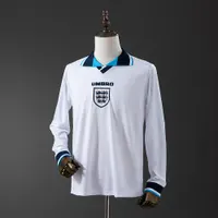 Camisa Inglaterra I 1996 Retrô Manga Longa, foto 1