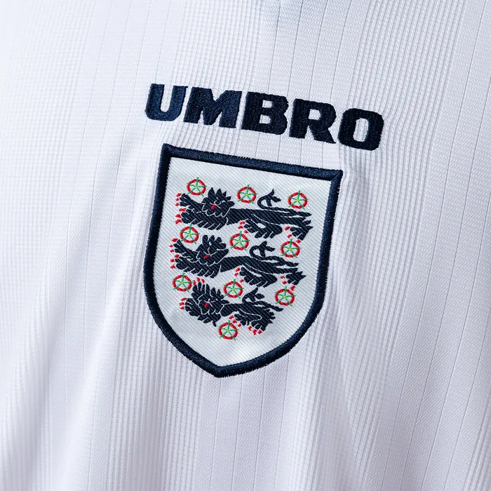 Camisa Inglaterra I 1996 Retrô Manga Longa, foto 2