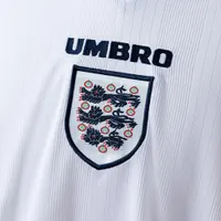 Camisa Inglaterra I 1996 Retrô Manga Longa, foto 2