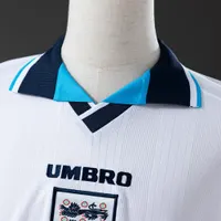 Camisa Inglaterra I 1996 Retrô Manga Longa, foto 3