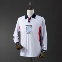 Camisa Inglaterra I 1998 Retrô Manga Longa, foto 1