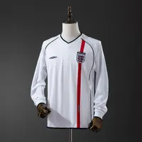 Camisa Inglaterra I 2002 Retrô Manga Longa, foto 1