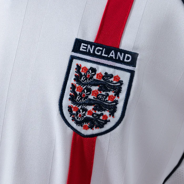 Camisa Inglaterra I 2002 Retrô Manga Longa, foto 2