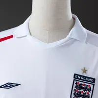 Camisa Inglaterra I 2006 Retrô Manga Longa, foto 4