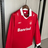 Camisa Internacional I 2006 Retrô Manga Longa, foto 4
