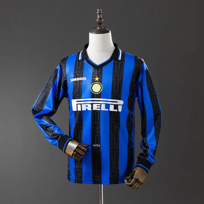 Camisa Internazionale I 1997/98 Retrô Manga Longa, foto 1