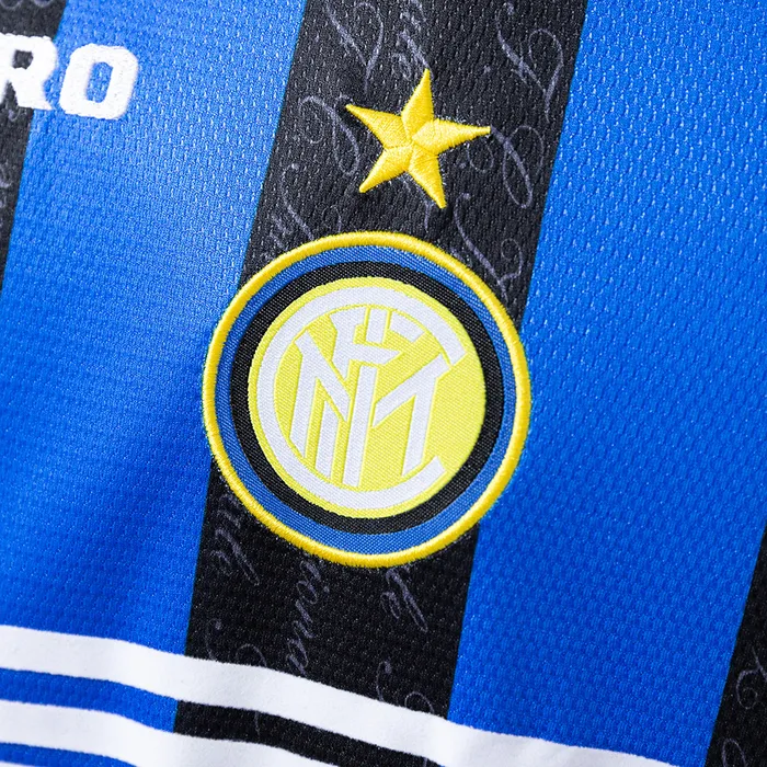 Camisa Internazionale I 1997/98 Retrô Manga Longa, foto 2