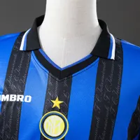 Camisa Internazionale I 1997/98 Retrô Manga Longa, foto 4