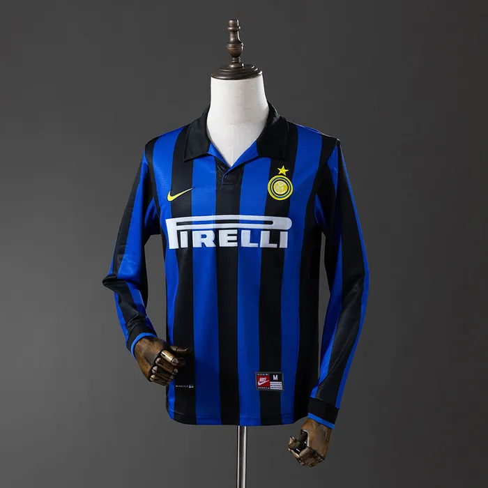 Camisa Internazionale I 1998/99 Retrô Manga Longa, foto 1