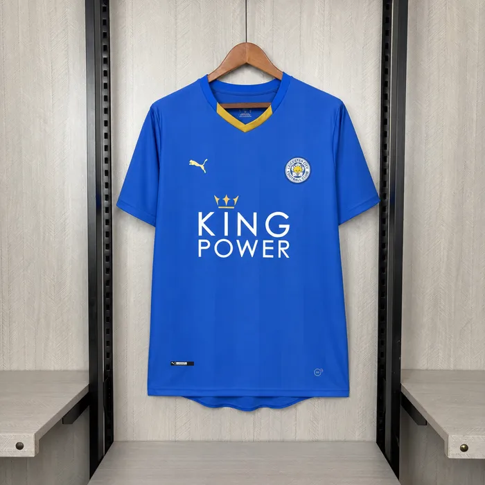 Camisa Leicester City I 2015/16 Retrô, foto 1