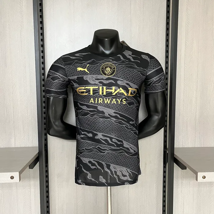 Camisa Manchester City Ano DO Dragao Black 2023/24 Versão Jogador, foto 1