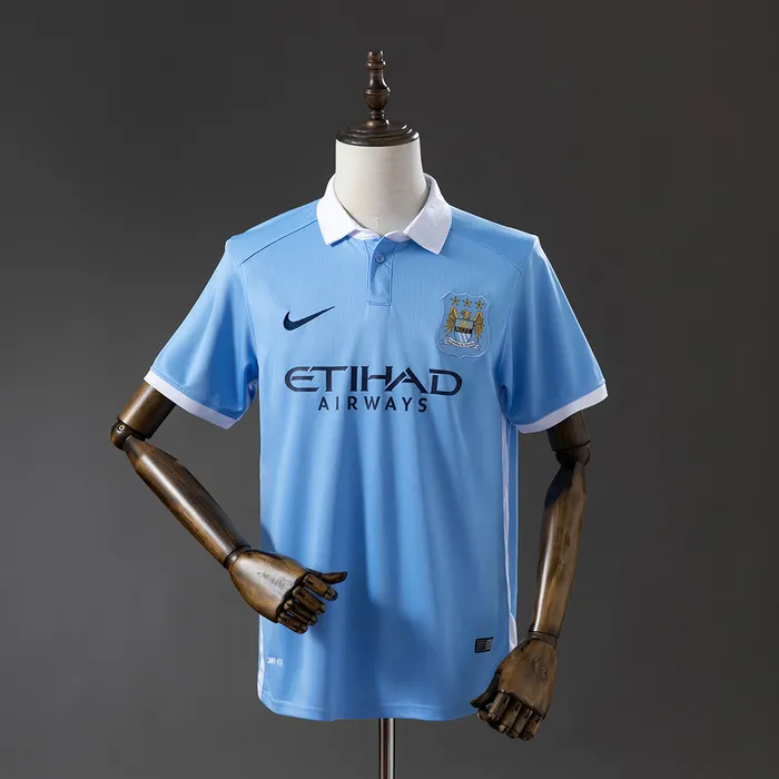 Camisa Manchester City I 2015/16 Retrô, foto 1