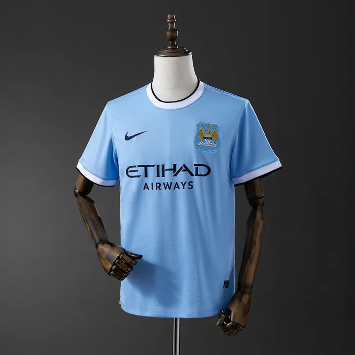 Camisa Manchester City I Man 2013/14 Retrô, foto 1