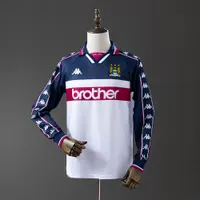 Camisa Manchester City II 1997/98 Retrô Manga Longa, foto 1