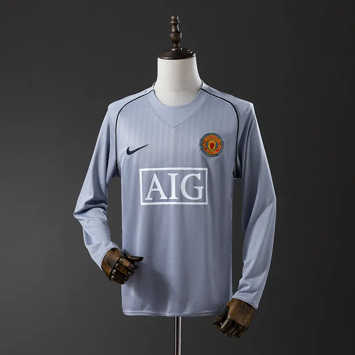 Camisa Manchester United Goleiro 2007/08 Retrô Manga Longa (1), foto 1
