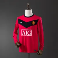 Camisa Manchester United I 2009/10 Retrô Manga Longa, foto 1