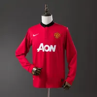 Camisa Manchester United I 2013/14 Retrô Manga Longa, foto 1
