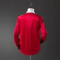 Camisa Manchester United I Man 1999 Retrô Manga Longa, foto 5