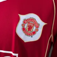 Camisa Manchester United I Man 2006/08 Retrô Manga Longa, foto 2