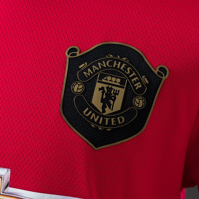 Camisa Manchester United I Man 2019/20 Retrô Manga Longa, foto 2