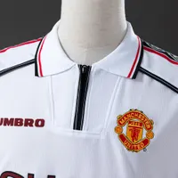 Camisa Manchester United II 1998/99 Retrô Manga Longa, foto 4