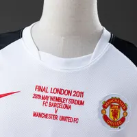 Camisa Manchester United II 2010/11 Retrô Manga Longa, foto 4