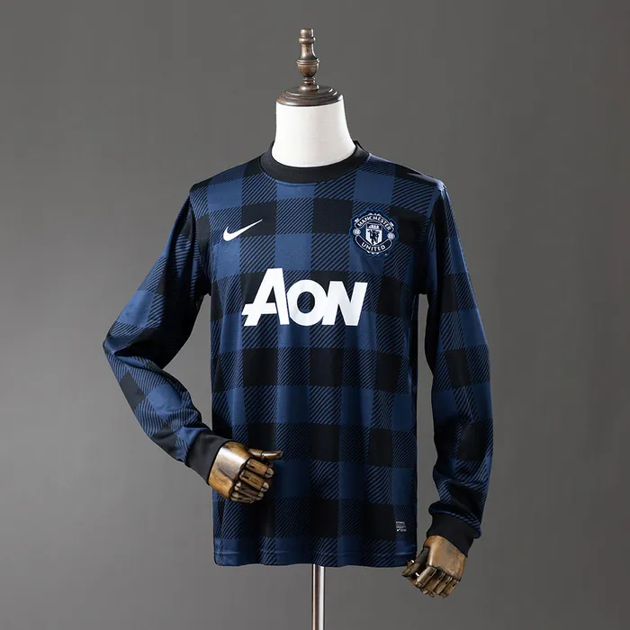 Camisa Manchester United II 2013/14 Retrô Manga Longa, foto 1