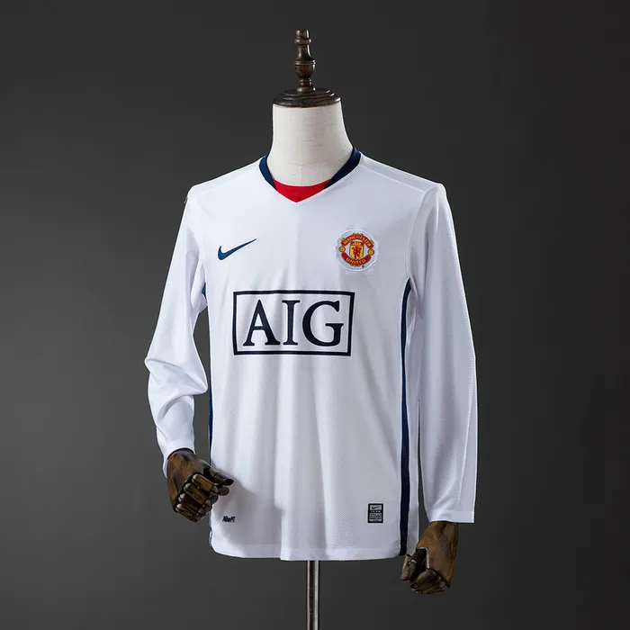 Camisa Manchester United II Man 20008 09 Retrô Manga Longa, foto 1