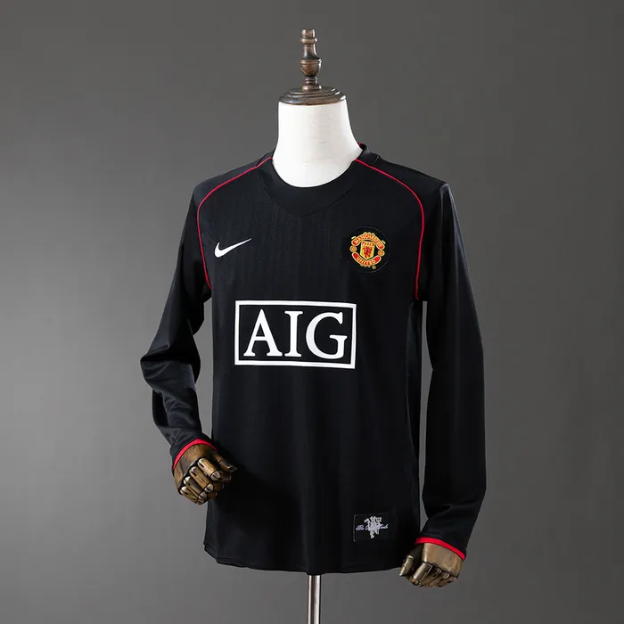 Camisa Manchester United III 2007/08 Retrô Manga Longa, foto 1