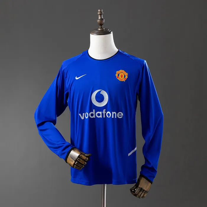 Camisa Manchester United III Man 2002/03 Retrô Manga Longa, foto 1