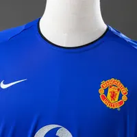 Camisa Manchester United III Man 2002/03 Retrô Manga Longa, foto 4