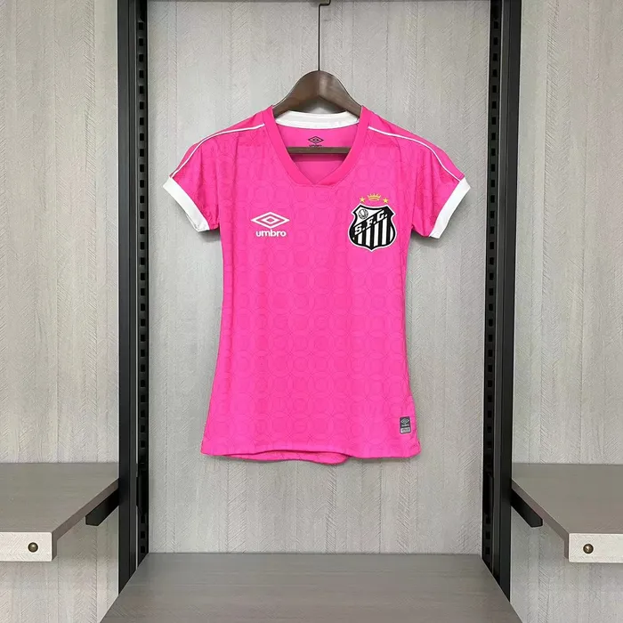 Camisa Santos Out Rosa 2023/24 Feminina, foto 1