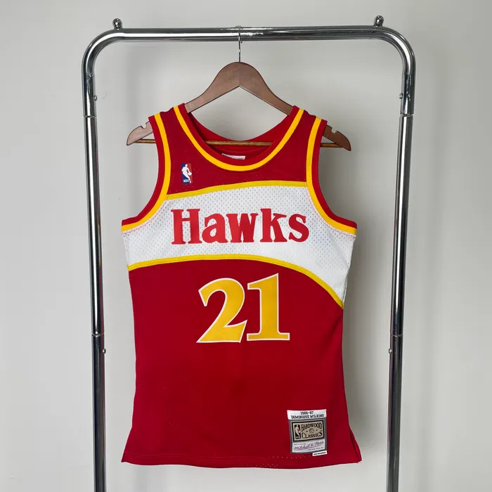 Regata Atlanta Hawks Dominique Wilkins 1986/87 Retrô, foto 1