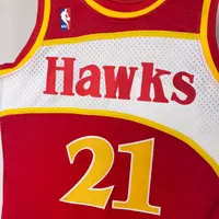 Regata Atlanta Hawks Dominique Wilkins 1986/87 Retrô, foto 3