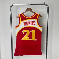 Regata Atlanta Hawks Dominique Wilkins 1986/87 Retrô, foto 5